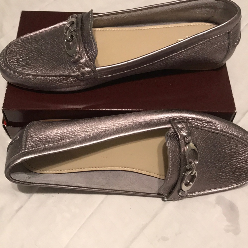 Coach Silver Fortunata Loafers